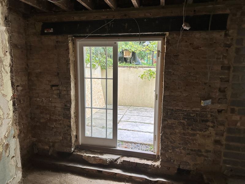 Kitchen and rear opening: before